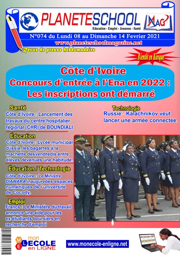 REVUE DE PRESSE N°74 DU 08 au 14-02-21