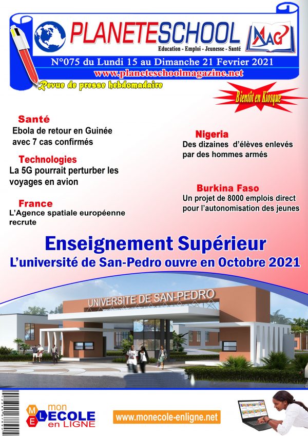 REVUE DE PRESSE N°75 DU 15 au 21-02-21