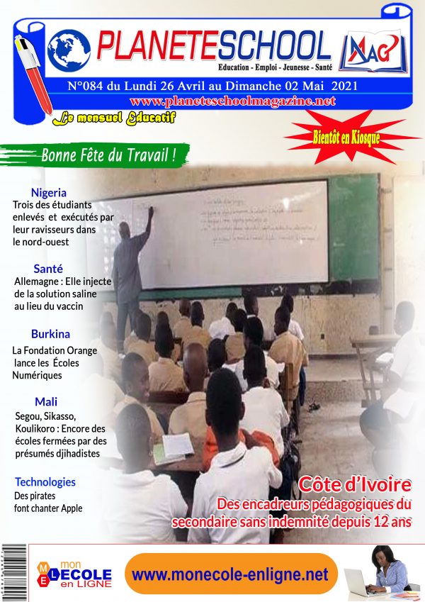 REVUE DE PRESSE N°84 DU 24 au 03-05-21